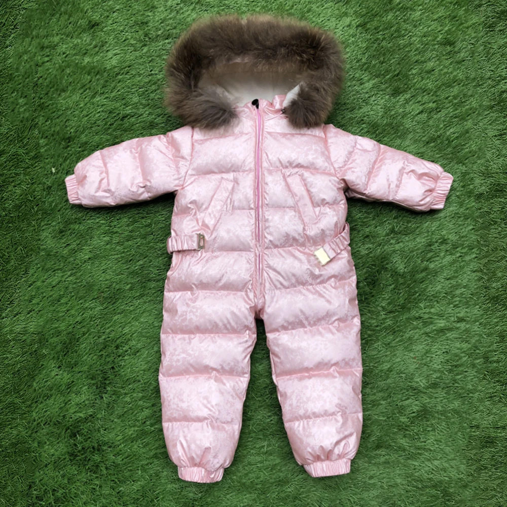 2019 г. Детская одежда на утином пуху-35 градусов ветровка детский зимний комбинезон