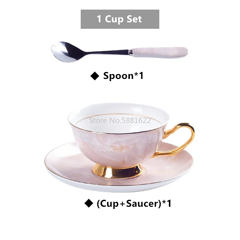 Мраморный фарфоровый кофейный набор мраморный чайный чашка керамическая кружка