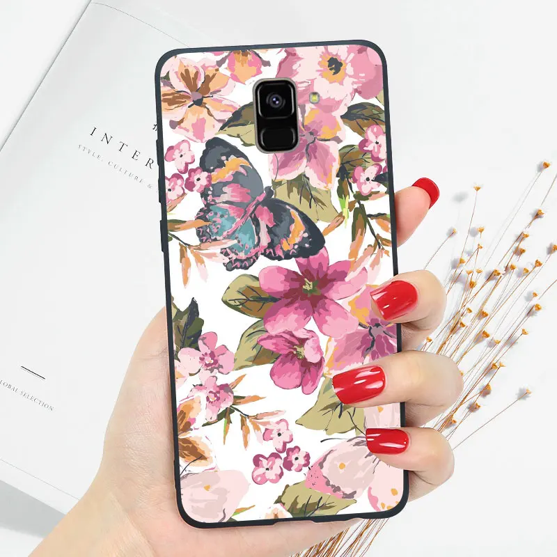 oo19 Мягкий для samsung J6 плюс чехол Глянцевая блестящая для samsung Galaxy J4 Plus J3 J5 J7 чехол Coque - Цвет: oo19