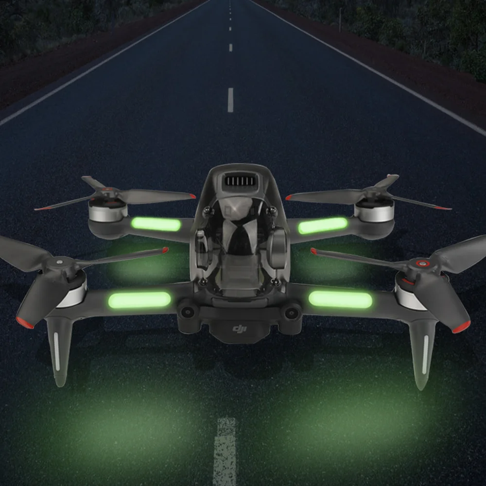 

2 комплекта Люминесцентные наклейки для DJI Mavic Pro FPV расческой свадебные аксессуары беспилотный летательный аппарат светящиеся наклейки для ...