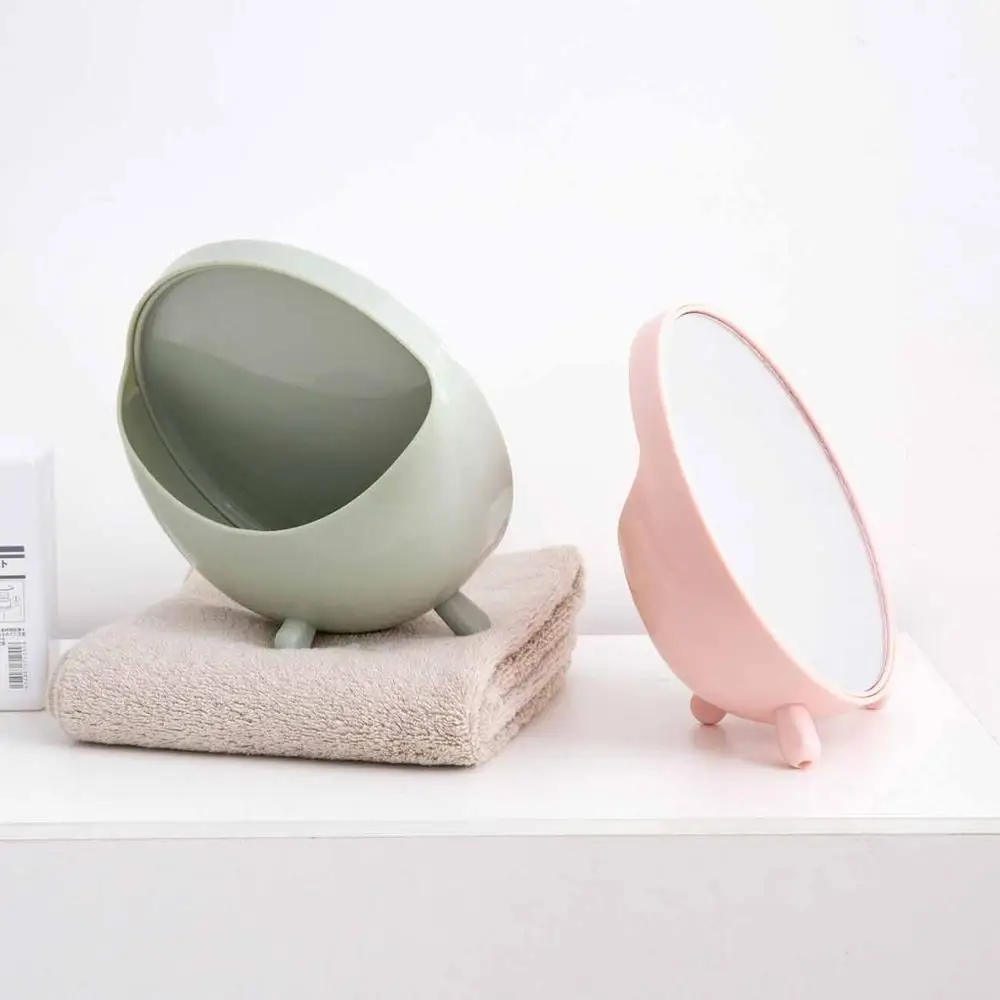 1 шт. круглое косметическое зеркало настольное маленькое простое студенческое