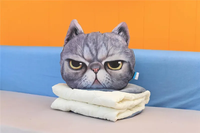 3D моделирование Шарпей мопс, собака, кошка, плюшевая игрушка, мягкая подушка Сибирского хаски, кондиционер, одеяло, подарок для девочек