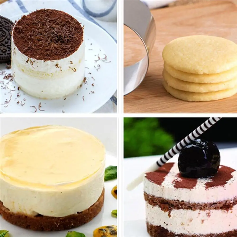 Многофункциональная круглая губка для Мусса из нержавеющей стали кондитерское