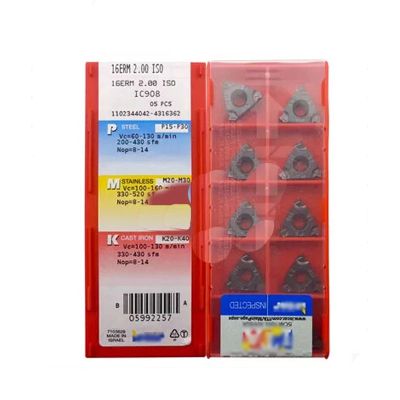 Оригинальный ISCA 10 шт. 16IR 16 IRM AG 60 IC908 AG60 карбидная вставка для токарного станка