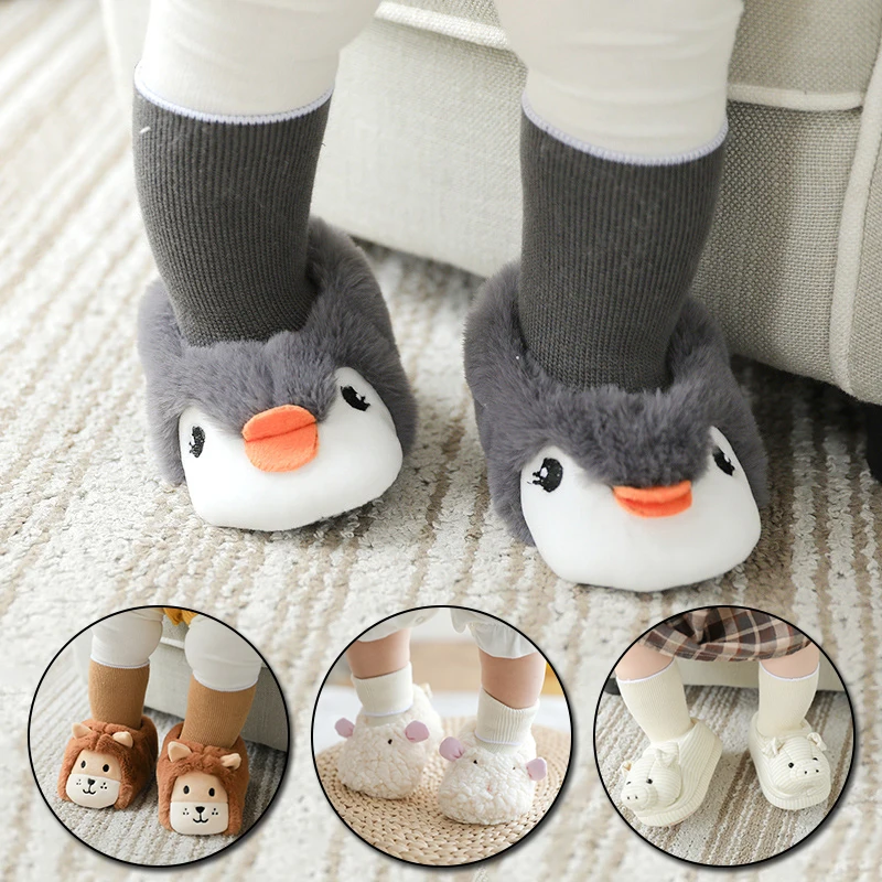 Милые носки для девочек с рисунком животных из мультфильмов Осенние