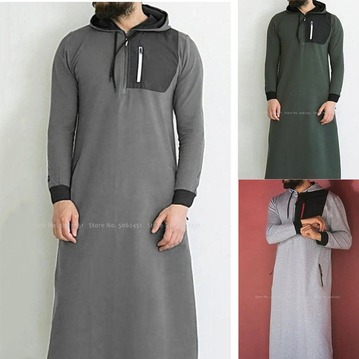 

Men Hoodies Jubba Thobe Arabic Tee Tops Muslim Dress Islamic Clothing Saudi Arabia Long Robes Abaya Dubai Blouse Kaftan Sweater