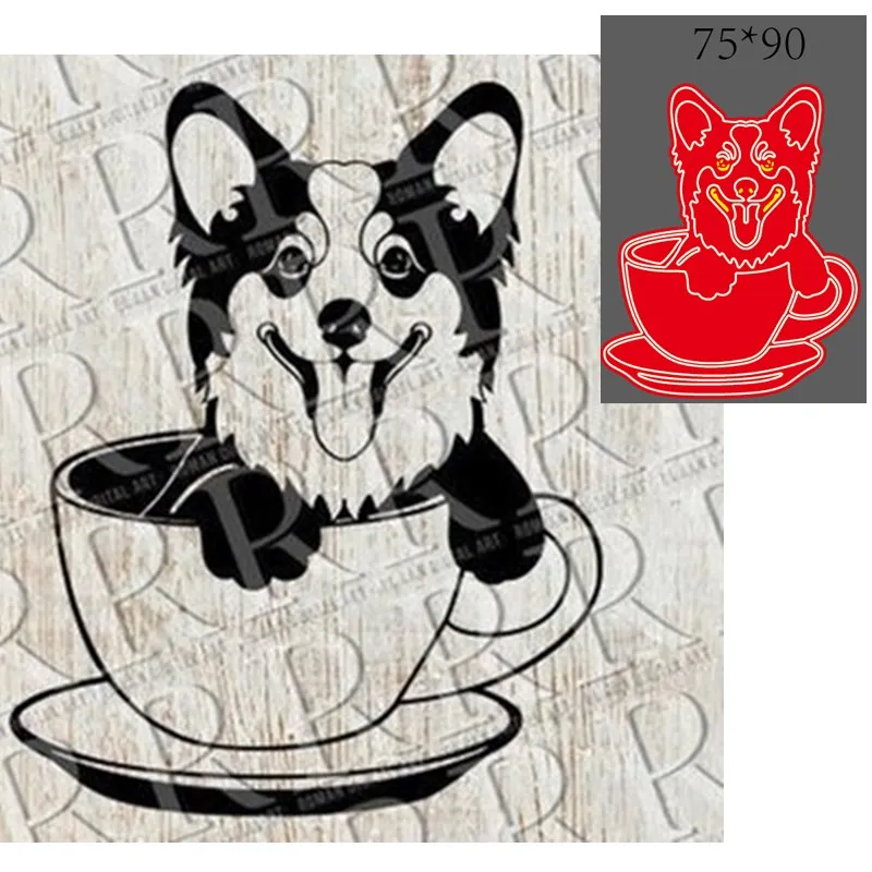 Металлические режущие штампы вырезать формы животных Собака Украшение Записки