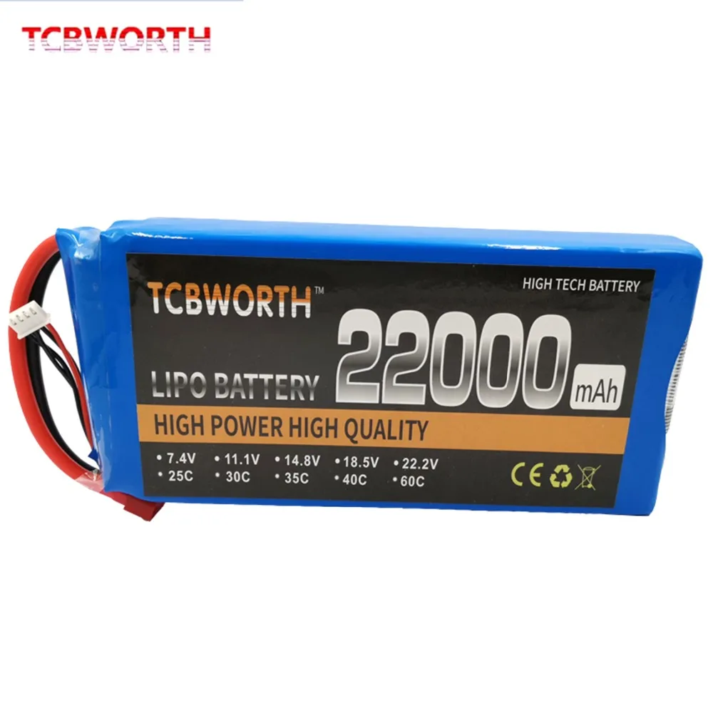 Аккумуляторная батарея RC LiPo 4S 14,8 V 22000mAh 25C для РУ самолет квадротор вертолет Дрон Танк Автомобильные батареи LiPo 4S 22Ah