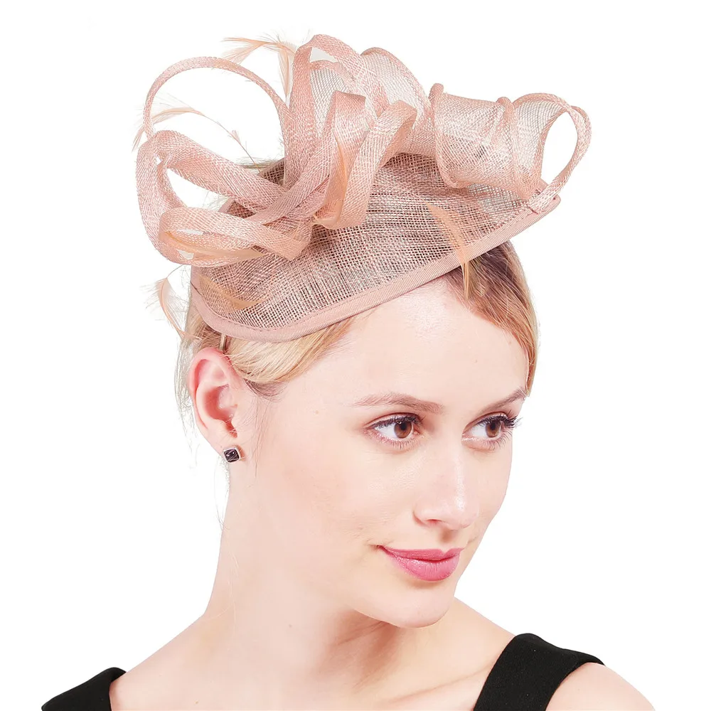 Женская заколка для волос с перьями свадебная Заколка-Вуалетка модный головной