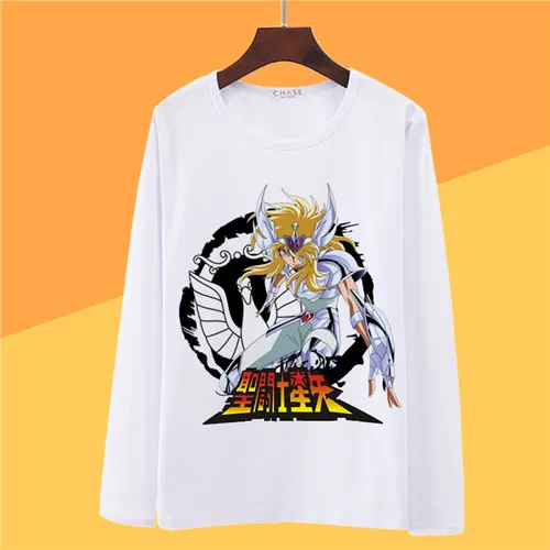 Футболка для косплея Saint Seiya аниме футболка с длинным рукавом и изображением