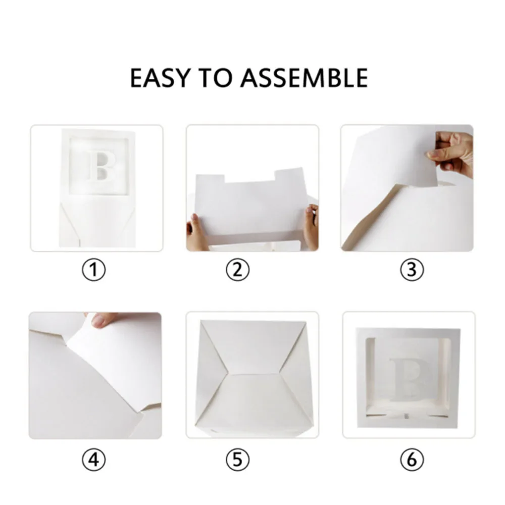 

Party Decorations 4 Pack Clear Balloons Letter Decorations Individual Decorations Birthday Party Transparent Name Box Baby