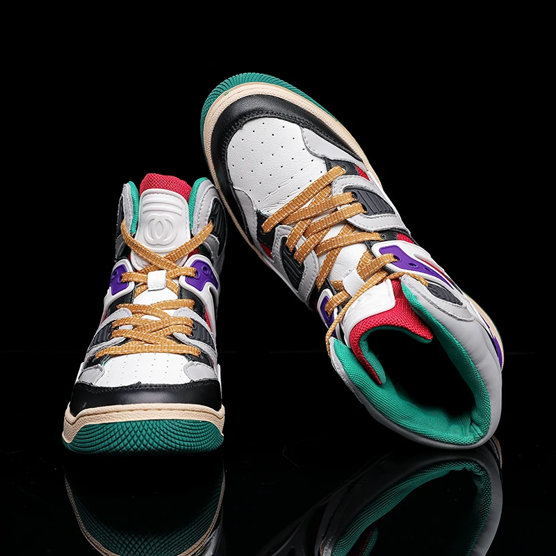 Murah Alas Kaki Kasual Asli Untuk Pria Sepatu Kulit Atas Tinggi Pria Merek Fashion Pria Sepatu Kasual Remaja Sneakers Kasual Dapat Dipakai