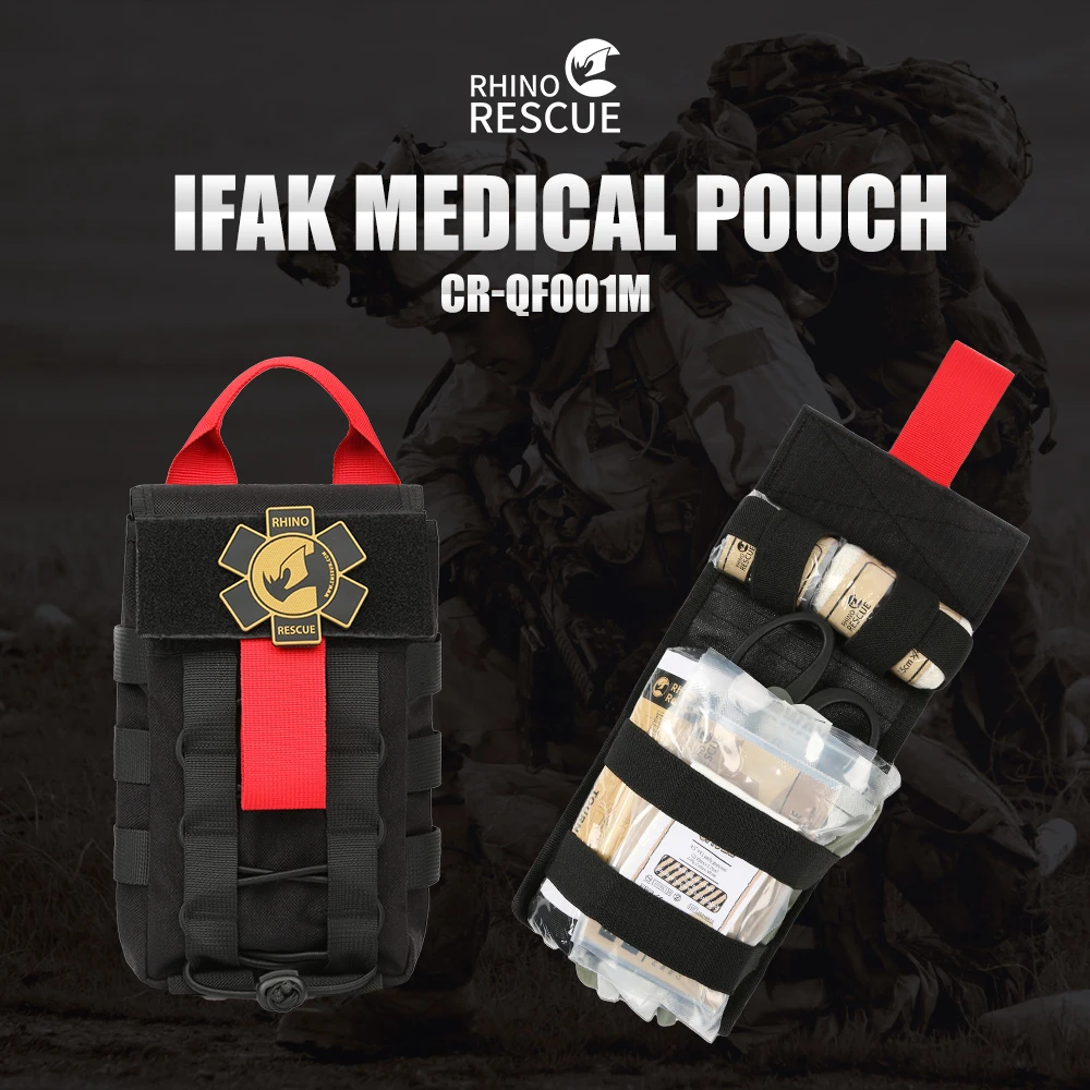 

Rhino IFAK Medical Pouch Trauma Kit Survival outdoor emergency kit for Camping Medical Kit