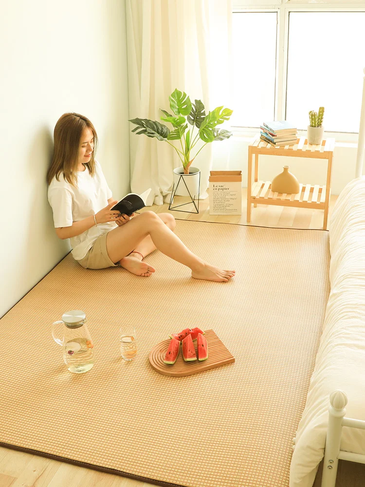 

Japanese Rattan Mat Carpet Living Room Bedroom Balcony Tatami Floor Mat Summer Bedside Creeping Mat Mat Mat Mat Room