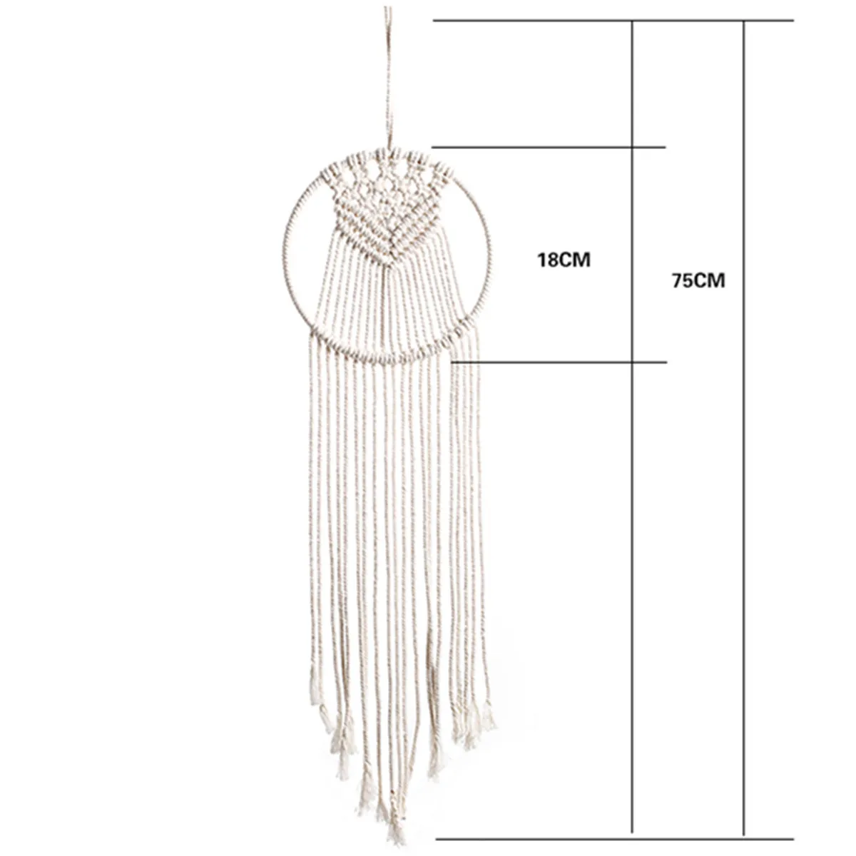 

Dream Catcher Macrame Wall Hanging Wall Hanging Handmade Dreamcatcher Wall Art Decor Knitted Tapestries Home Decor