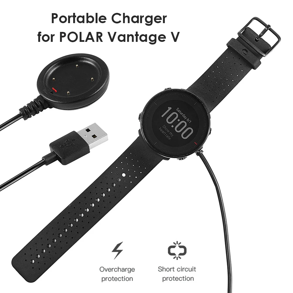 1 м USB зарядный кабель часы зарядная станция аксессуары для Polar Grit X / Ignite Vantage V m