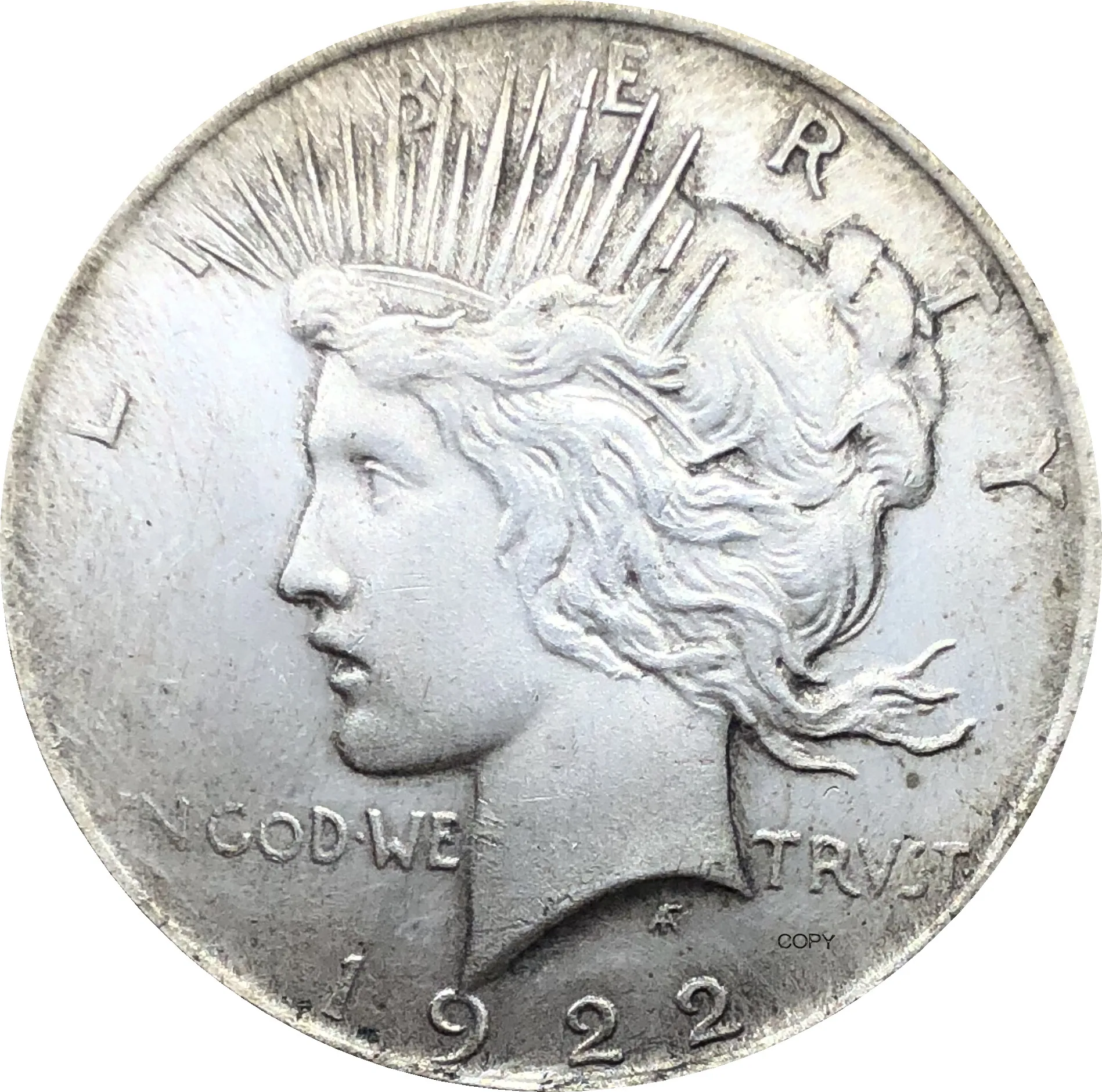 Соединенные Штаты 1922 свобода два лица одна и та же монета в Бог мы доверяем 1