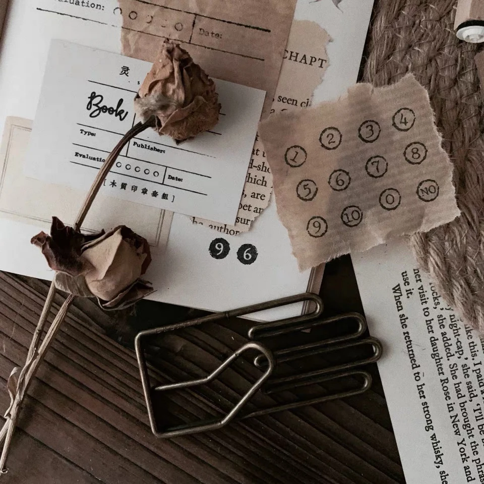 Винтажные цифры ежедневник фотоальбом для рукоделия скрапбукинга открыток