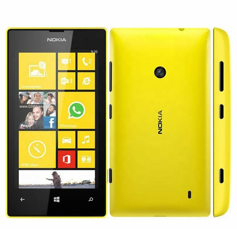 used nokia lumia 520 cell phone dual core 3g wifi 4 0 inches 5mp 8gb refurbished unlocked mobile phone free global shipping