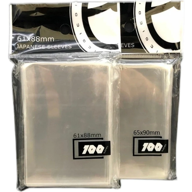 100Pcs Clear Transparent Ultra Super Card Protector Flashing Film Holographic Idol Photo Sleeves Cover | Спорт и развлечения
