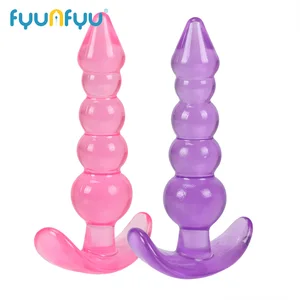 Анальная пробка, 1 шт., прозрачная Желейная Анальная пробка, разные цвета