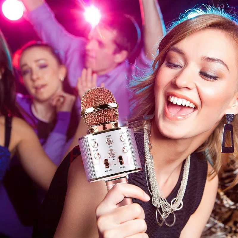 Беспроводной микрофон TIPTOP профессиональный ручной для караоке музыкальный