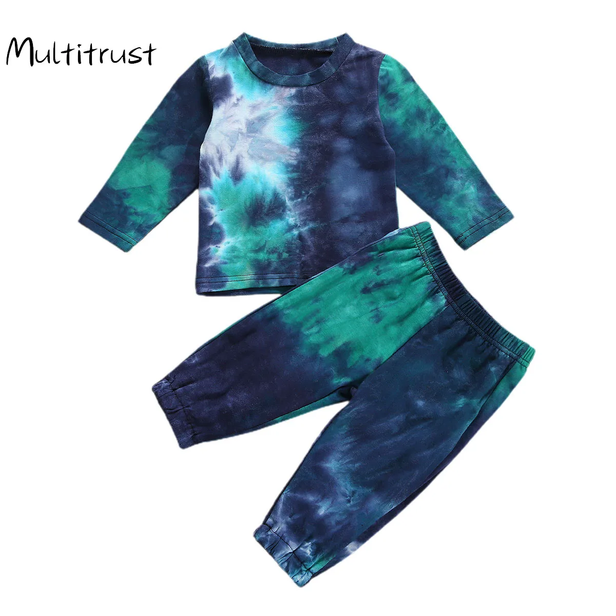 Осенний детский комплект одежды для мальчиков резинки девочек весенний пуловер