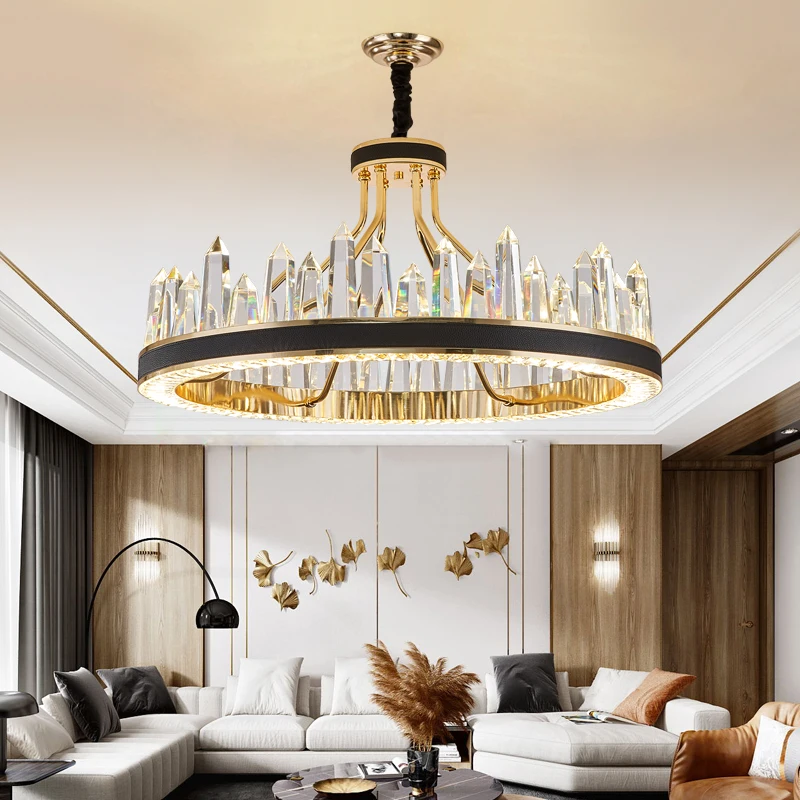 

Modern Crystal Led Pendant Chandeliers Lighting Living RoomDecor Led Pendant Lights Dining Room Hanging Lamp Bedroom Luminaire