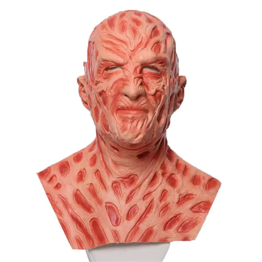 Кровавый Фредди Крюгер маска латексный костюм для взрослой вечеринки ужас