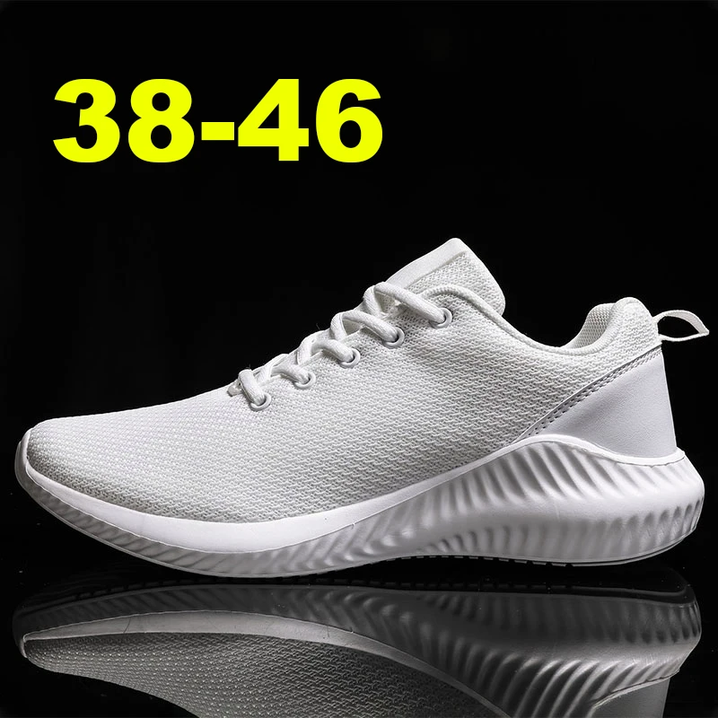 Мужские повседневные кроссовки белые или черные для тенниса отдыха 38-46 |