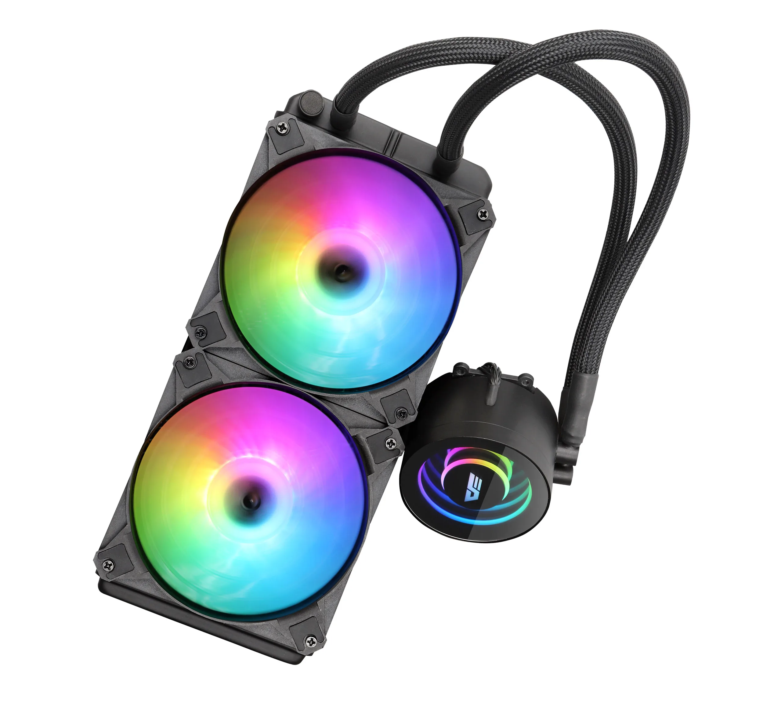 Кулер для процессора Darkflash DX ARGB синхронизирующий компьютер с водяным охлаждением