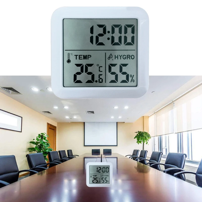 

LCD Digital Temperature Humidity Meter Home Indoor Electronic Hygrometer Thermometer Monitor Weather Station Baby Room