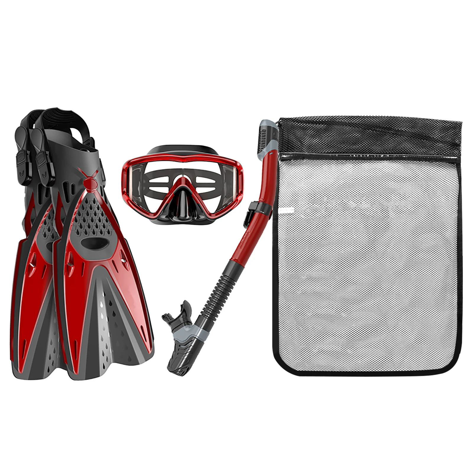 

Противопроницаемое снаряжение для дайвинга для взрослых, ласты, плавательные очки, противотуманный водонепроницаемый силиконовый комплек...