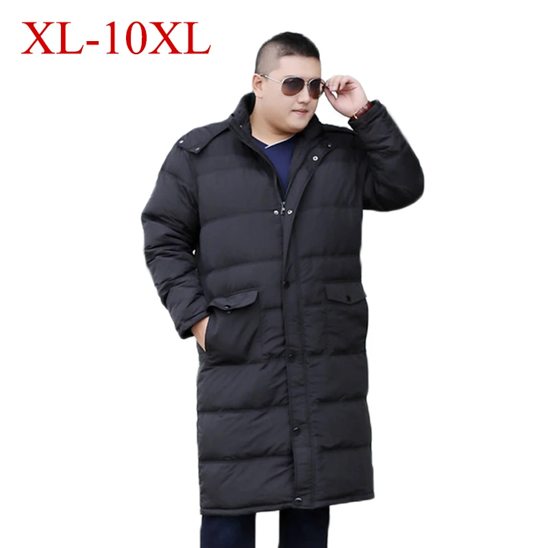 Новинка размера плюс 12XL 10XL 9XL 8XL 7XL зимняя куртка мужская ветровка утепленная