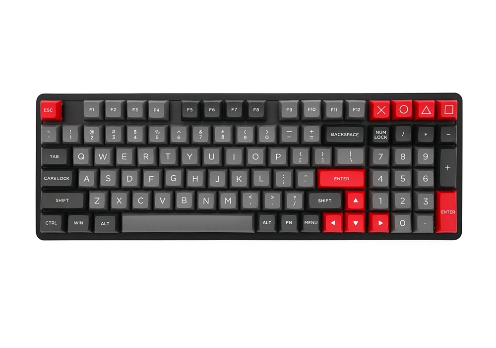 WINMIX pbt doubleshot keycaps osa profile dolch colorway для механической клавиатуры gh60 poker 87 104 108 xd64 xd75 xd68