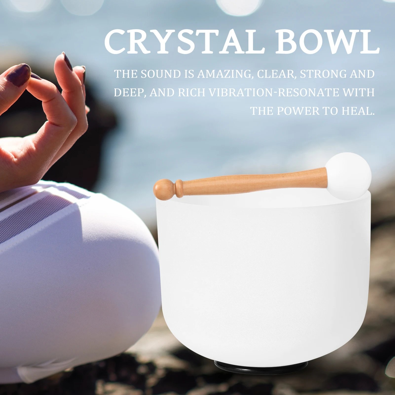 

Crystal Struck Bowl Ritual Music Therapy 440HZ Yoga Meditation Singing Bowls Percussion Instruments