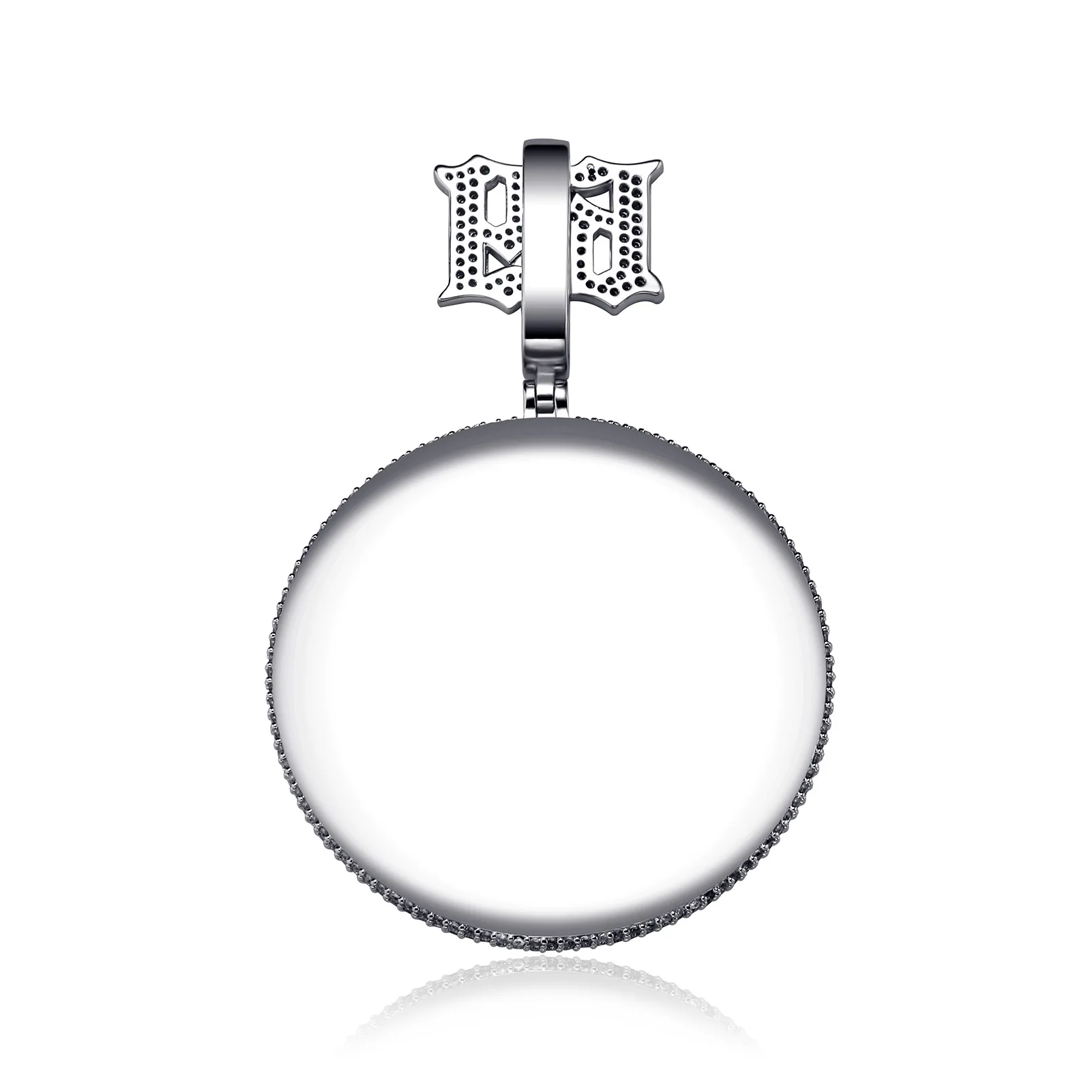 Ожерелье мужское в стиле хип-хоп поворотное колье с круглыми подвесками виде