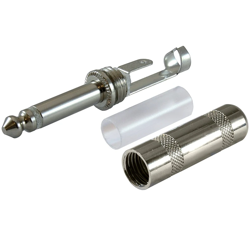 1/4 inch Plugs for Speaker Cables Patch Snakes - TS Male Mono Inch Phono 6.m Phone Plug Bulk 4 PACK | Обустройство дома