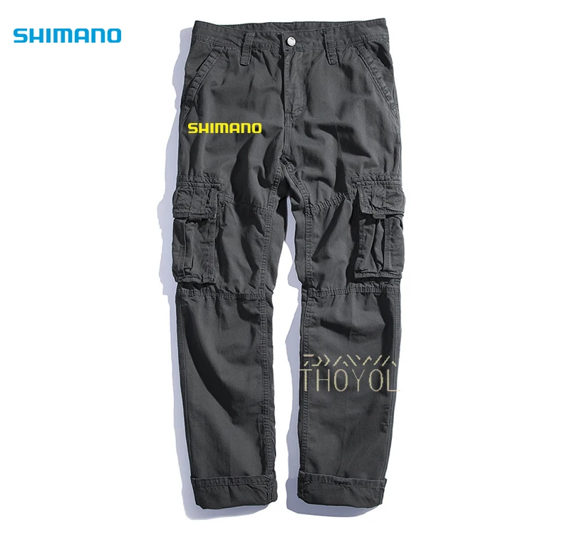 

Весенние водонепроницаемые эластичные рыболовные брюки Shimano, мужская спортивная одежда для активного отдыха, походов, рыбалки, дышащие меш...