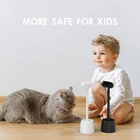 Расческа для удаления шерсти домашних животных, принадлежности для чистки кошек, Массажная щетка для кошек под углом, чесалка для грумера натирает лицо щеточкой