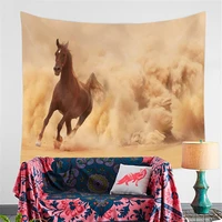 polyester zebra horse deer tapestry rectangle jacquard hippie tapestry wall hanging printing beach towel yoga mat