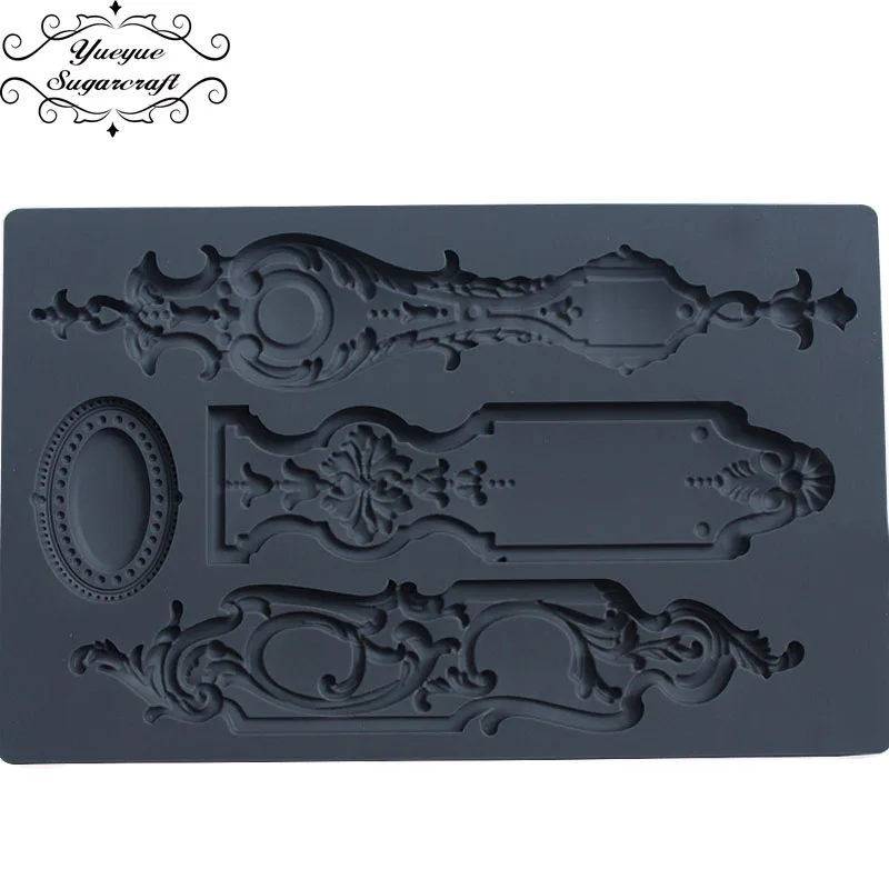 CK-SM-823 Yueyue Sugarcraft Свадебные тиснения Цветок силиконовая форма помадка форма для украшения торта инструменты форма для шоколадной мастики - Цвет: CK-SM-823