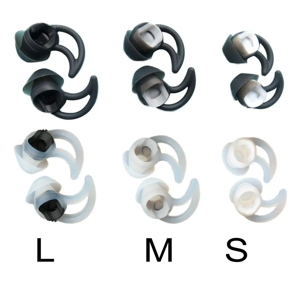 3 пары S / M/L набор наушников силиконовые затычки для ушей защита от падения чехол