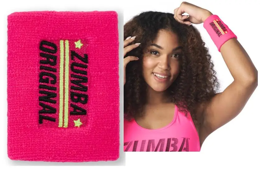 FIT веселый ZUMBA носить ACC Женский трикотажный хлопок zumba фитнес модный браслет |