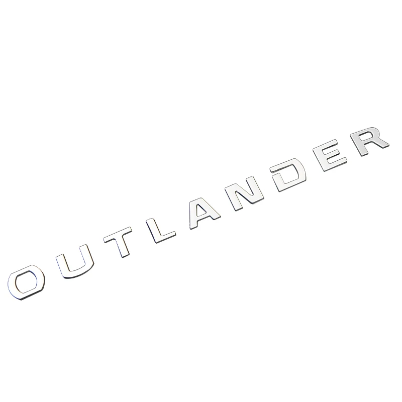 Металлические буквы OUTLANDER наклейка с логотипом для тюнинга автомобиля Mitsubishi