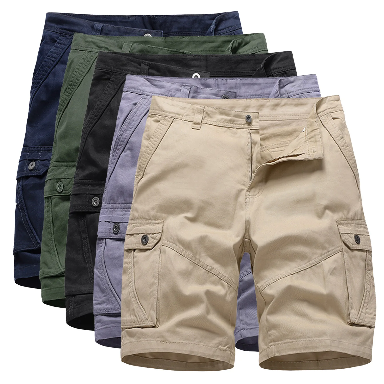 

Tooling Shorts Men's Multi Pocket Casual Pants Capris Pure Cotton Sports Pants Durable Good quality short homme шорты мужские