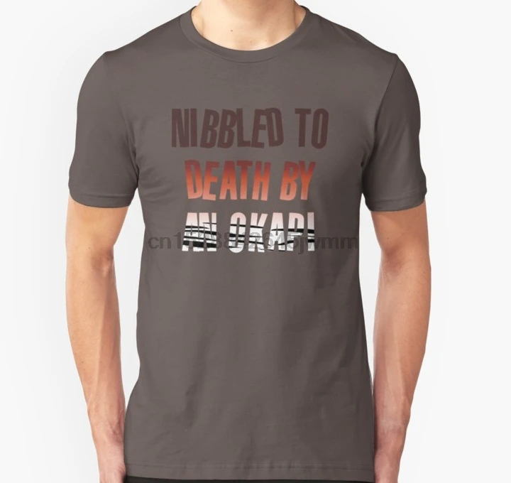 Мужская футболка с коротким рукавом Nibbled To Death By An ocapi унисекс Топы женская |