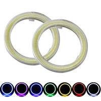 2pcbbag daytime running halo rings headlight auto drl angel eyes cob led chips for car light accessories
