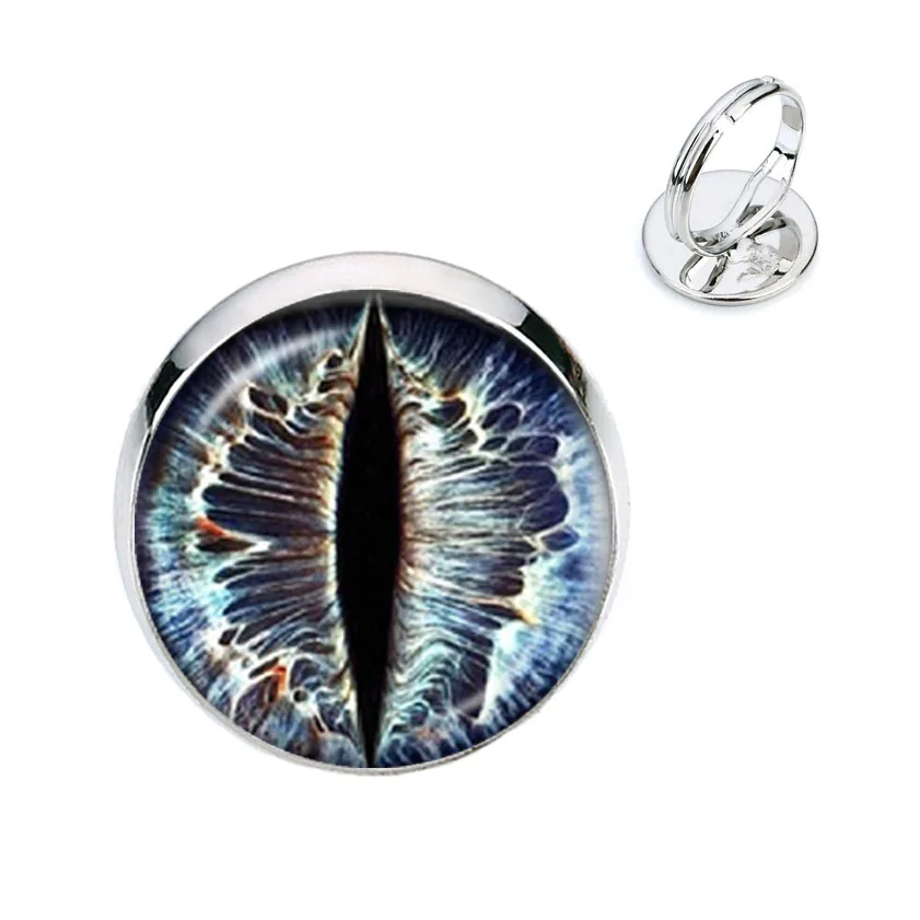 

Metal adjustable ring, eye of God, glass dome ring, fashion ring, birthday jewelry, ladies accessories