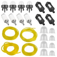 4 sizes fuel filter line hose primer bulb kit weed eater gas trimmer for chainsaws blowers pressure washers